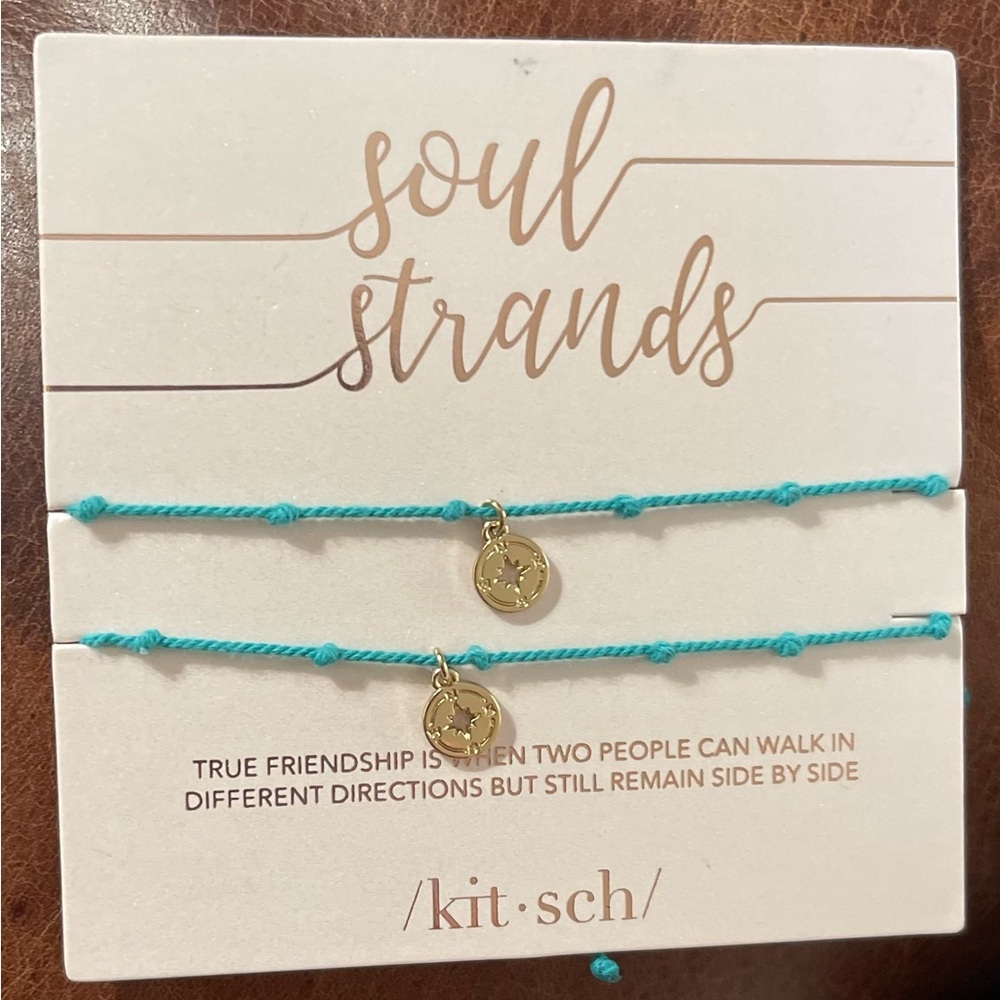 NEW Kitsch Soul Strands Turquoise Friendship Bracelets